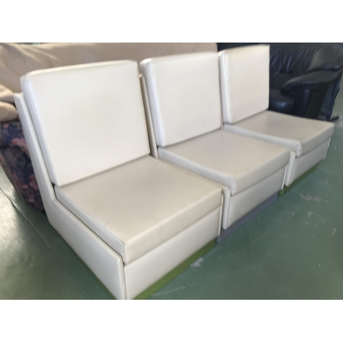 588 - x3 Leather Reception/Waiting Room Chairs