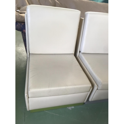 588 - x3 Leather Reception/Waiting Room Chairs