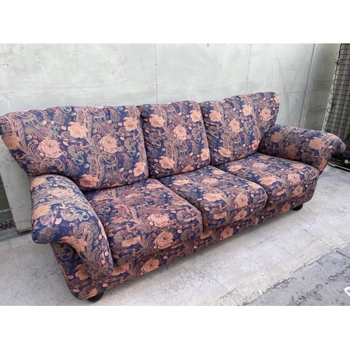 590 - 'Nicoletti' Large Vintage 3-Seat Sofa (Some Wear)