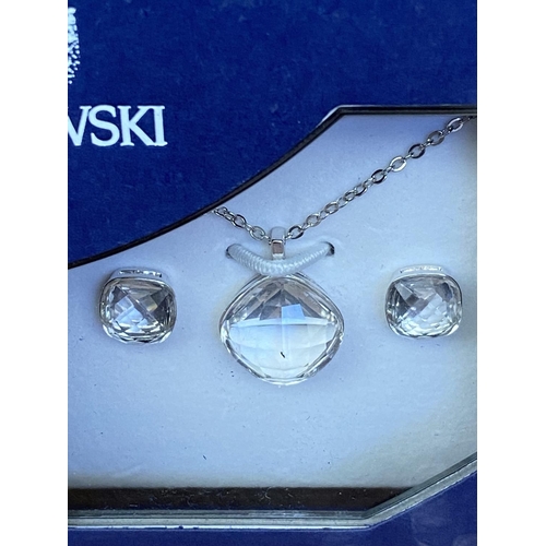 68 - Swarovski Necklace and Earrings Set (Unused, in Box)