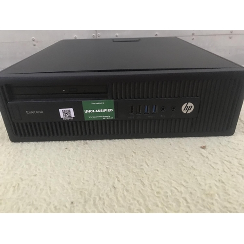 610 - HP Elite Desk 705 G3 SFF CPU Desk Top Computer (A/F - Untested, Hard Drive Removed) - Code BD0940E