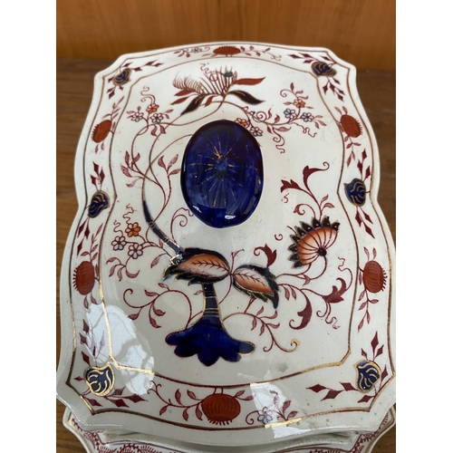 73 - Antique Victorian Staffordshire Cheese Dish