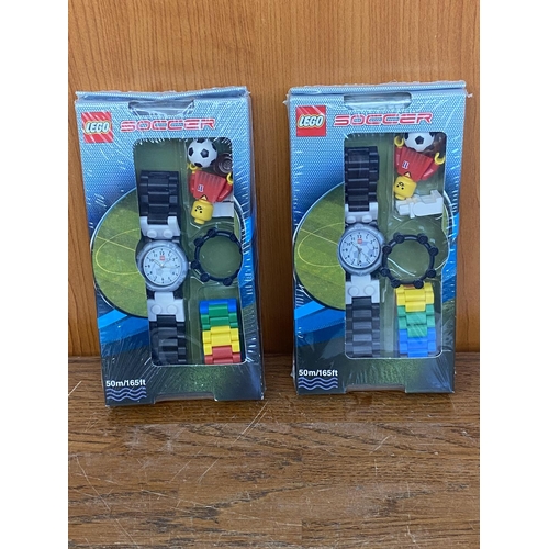 195 - x2 Lego Kids Watches (Unused)