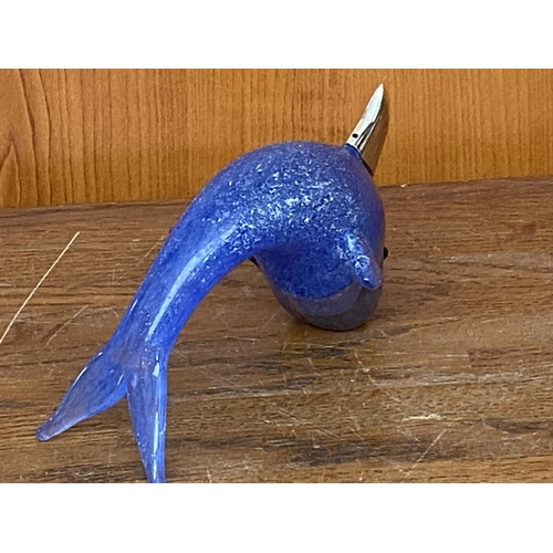 105 - 'Vetri' Murano Dolphin Figure