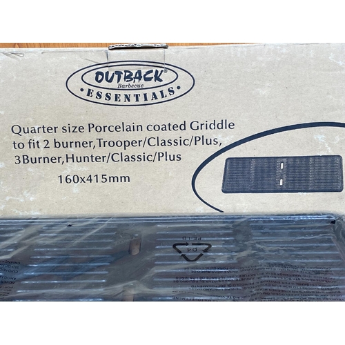 169 - Outpack Barbecue Quarter Size Porcelain Coated Griddle 160 x 415mm (Unused)