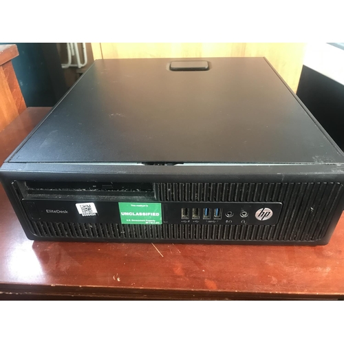 181 - HP Elite Desk 705 G3 SFF CPU Desk Top Computer (A/F - Untested, Hard Drive Removed) - Code BD0945H