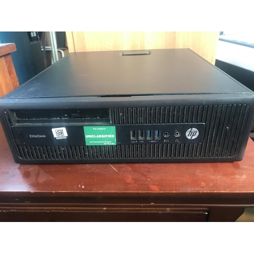 181 - HP Elite Desk 705 G3 SFF CPU Desk Top Computer (A/F - Untested, Hard Drive Removed) - Code BD0945H