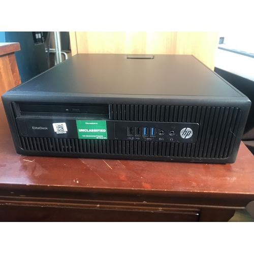 183 - HP Elite Desk 705 G3 SFF CPU Desk Top Computer (A/F - Untested, Hard Drive Removed) - Code BD0934M