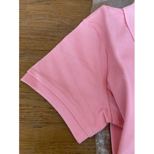 62 - Aquascutum London Dark Pink Women's Polo Shirt Size S (Unused)