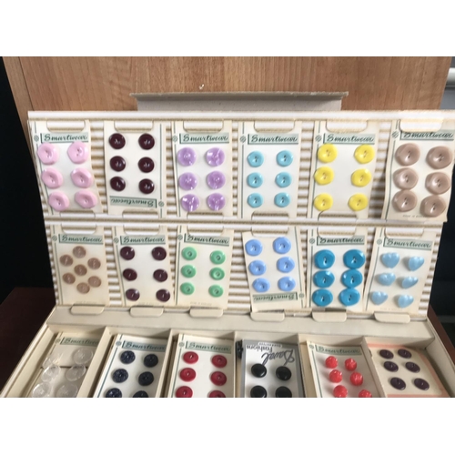 211 - Vintage English Button Cabinet