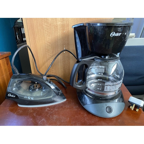 90 - Oster Coffee Maker and Steam Iron - Code 'Welcome Kit'