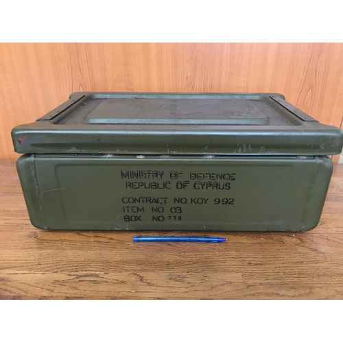 93 - Vintage Heavy Metal Military Box