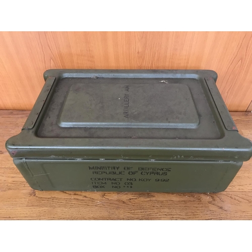 93 - Vintage Heavy Metal Military Box