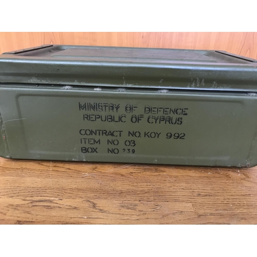 93 - Vintage Heavy Metal Military Box