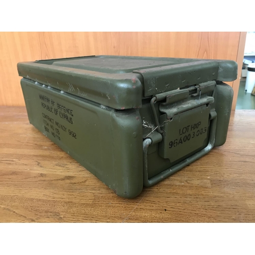 93 - Vintage Heavy Metal Military Box