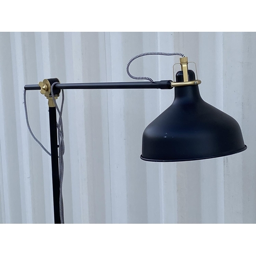 75 - 'Ikea' Metal Adjustable Standing Lamp