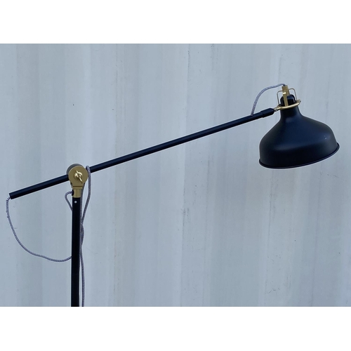 75 - 'Ikea' Metal Adjustable Standing Lamp