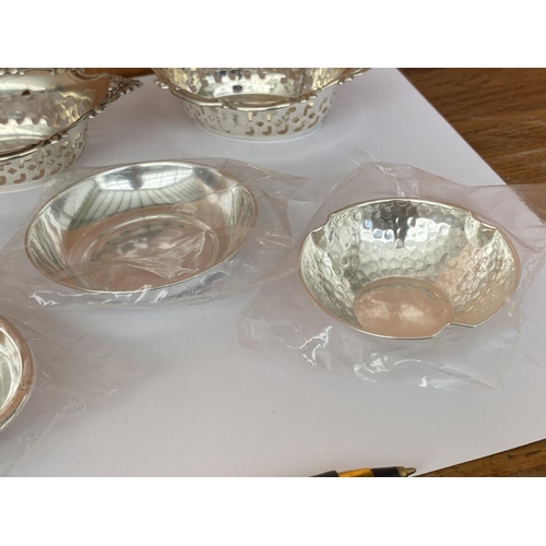 88 - Qty of Silver 925 Decorative Items, x2 Sterling Silver English Bowls Hallmarked and 5 Silver 925 Bow... 