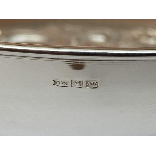 99 - Silver 830 Bowl Embossed with Floral Design (105gr. - Unused)