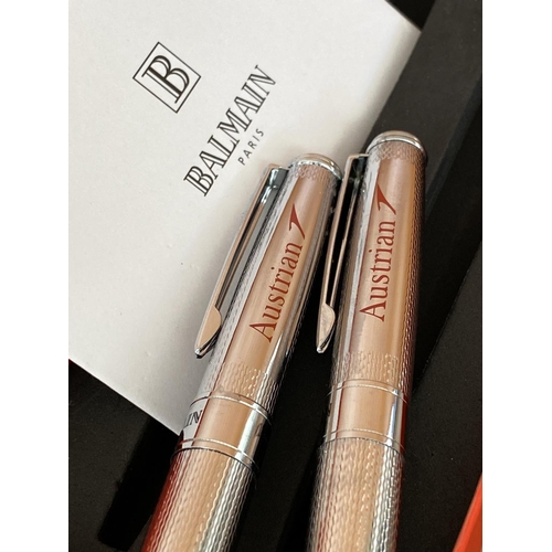 170 - Set of Balmain Ball Pens in Gift Box with Authenticity Certificate (Unused)