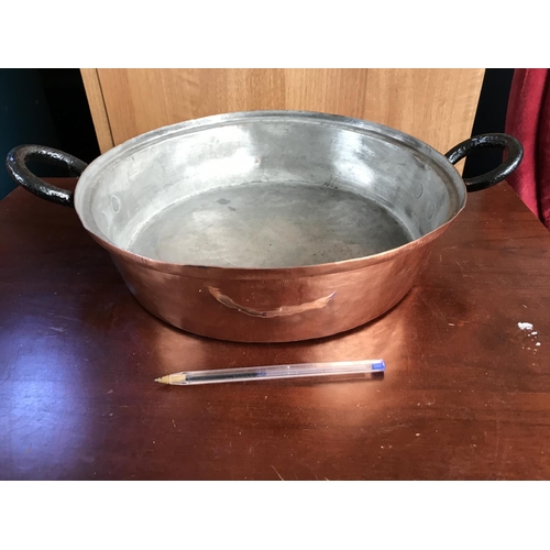 163 - Vintage Copper Frying Pan