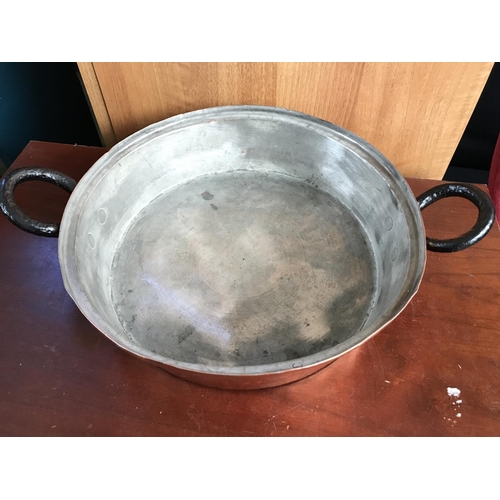 163 - Vintage Copper Frying Pan