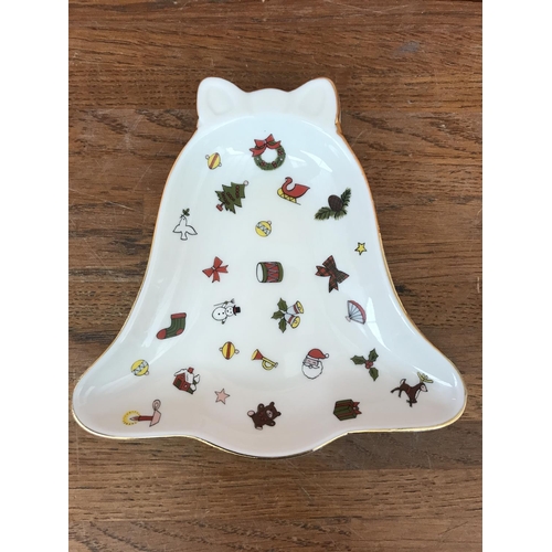 Taitu Emilio Bergamin Noel Italian Porcelain Dish Bell Taitu Emilio Bergamin Noel Italian Porcelain Dish Bell