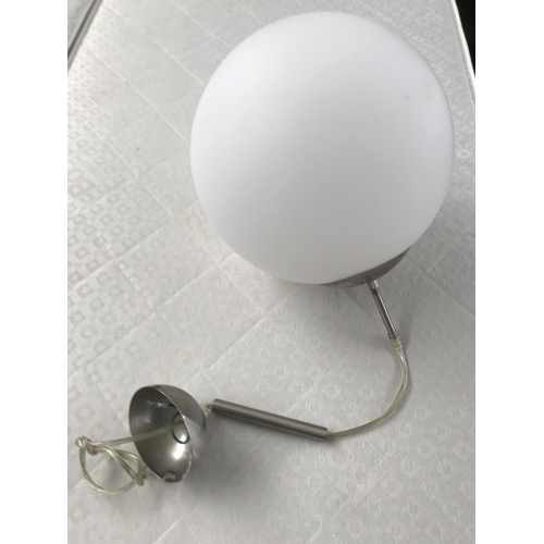 597 - White Globe Ceiling Fixture