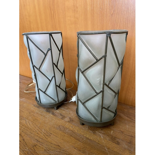 165 - x2 vintage Art Deco Table Lamps