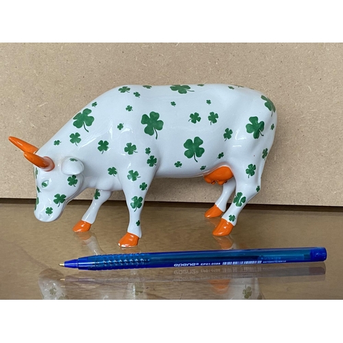63 - Vintage Lucky Cow Parade Porcelain Figurine, Item Number 7319 AA20-7329