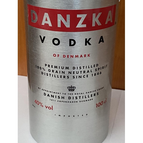 95 - x2 Bottles of Vodka, Absolut 1L & Danzka Danish 100cl