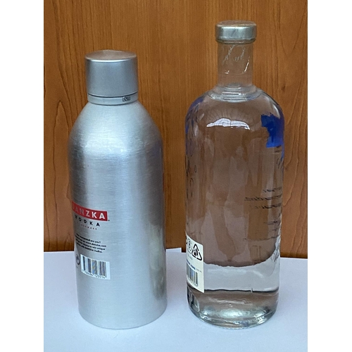 95 - x2 Bottles of Vodka, Absolut 1L & Danzka Danish 100cl