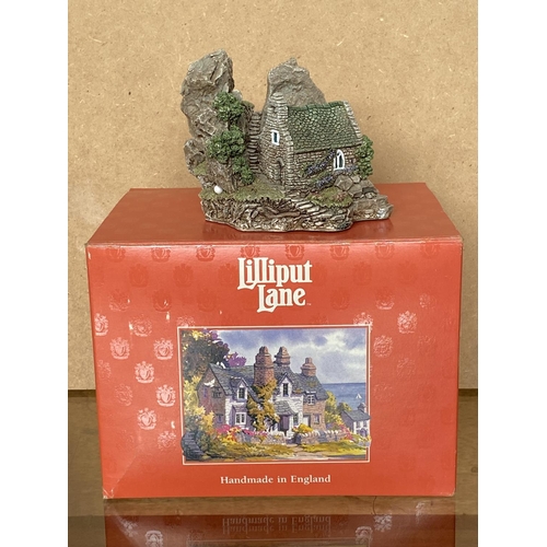 58 - Lilliput Lane Collectible St Govan's Chapel in Box Together with Deed (Unused)