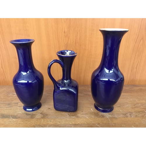 162 - x2 Vintage French Porcelain Vases and Jug