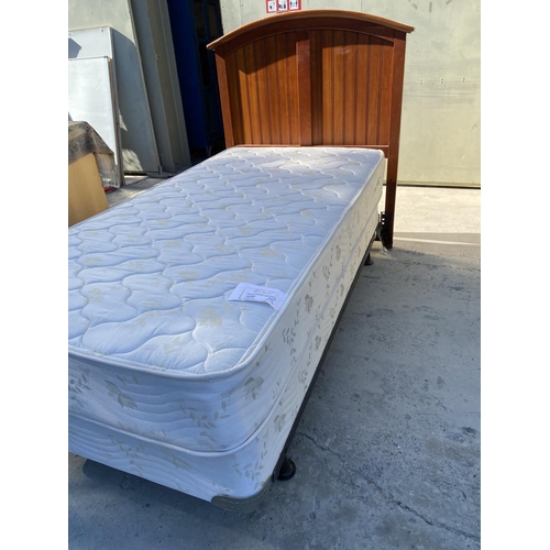 14 - American Single Bed with Restonic Hazelwood Supreme Mattress and Lexington Headboard - Code AM6763G,... 