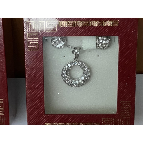 146 - Set of Sun Jewellery, Cross, Pendant and Earrings (Unused, in Box)