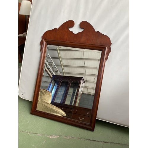 17 - American Drexel Heritage Large Cherry Wood Beveled Mirror (81 x 115m) - Code AM6764A