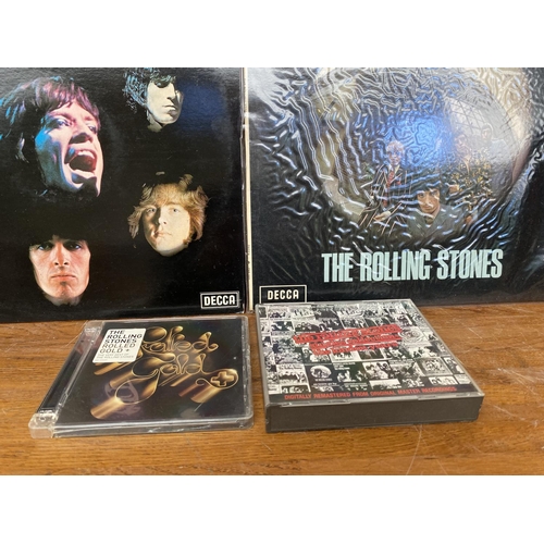 38 - Vintage Rolling Stones LPs Vinyl Records 33rpm Incl. Double and 2 DVDs