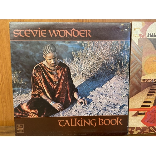 39 - x4 Vintage Stevie Wonder LPs Vinyl Records 33rpm Incl. Double