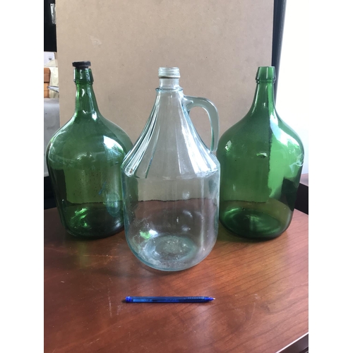 174 - Vintage Large Wine Bottles