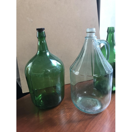 174 - Vintage Large Wine Bottles