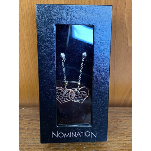 182 - Nomination Heart Earrings (Unused, Boxed) - Taken Back on 12/12/2023