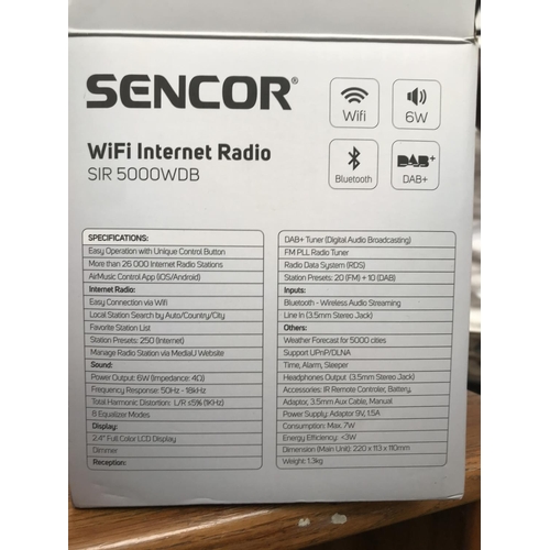 192 - Sencor SIR 5000WDB Internet Radio with Remote