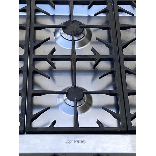 200 - Smeg 6-Burner Built-In Gas Hob - Stainless Steel with  Automatic Ignition  (90 x 64cm)