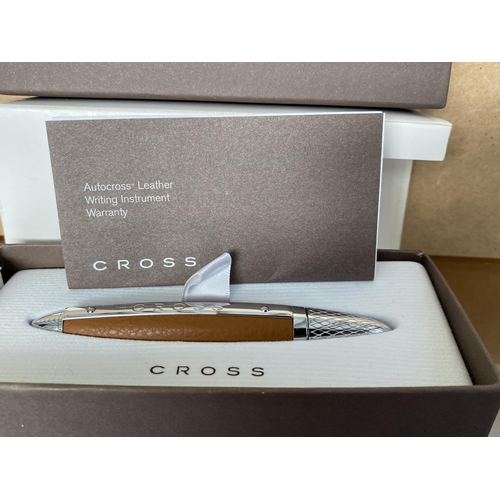 131 - Cross Autocross Leather Pen in Box (Unused)