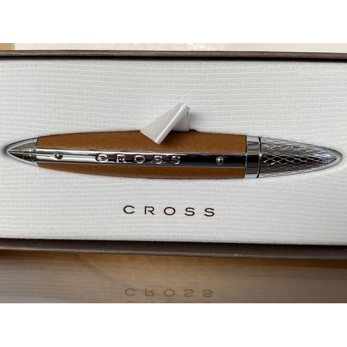 131 - Cross Autocross Leather Pen in Box (Unused)