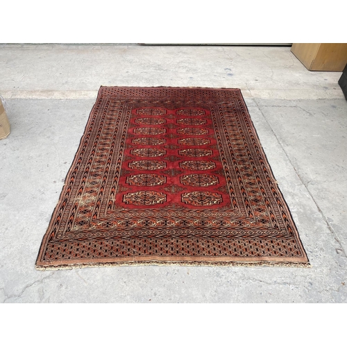 135 - Vintage Certified Buchara Carpet 490.000 Knots (Minor Edges Condition, Easily Repairable, Freshly Cl... 