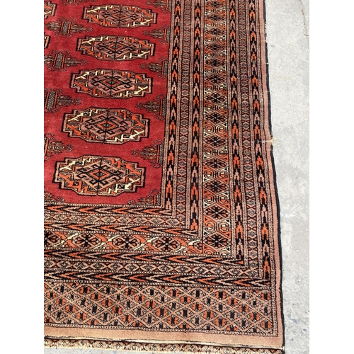 135 - Vintage Certified Buchara Carpet 490.000 Knots (Minor Edges Condition, Easily Repairable, Freshly Cl... 