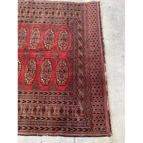 135 - Vintage Certified Buchara Carpet 490.000 Knots (Minor Edges Condition, Easily Repairable, Freshly Cl... 