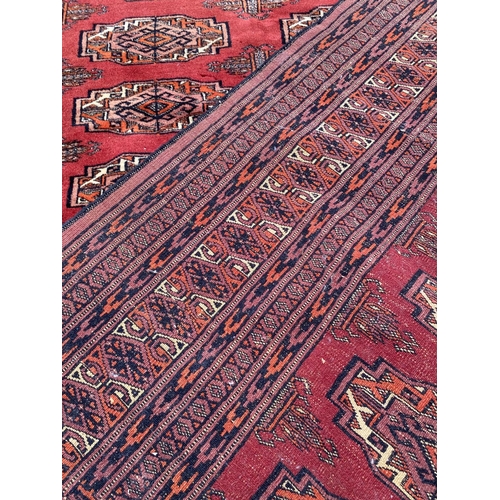 135 - Vintage Certified Buchara Carpet 490.000 Knots (Minor Edges Condition, Easily Repairable, Freshly Cl... 